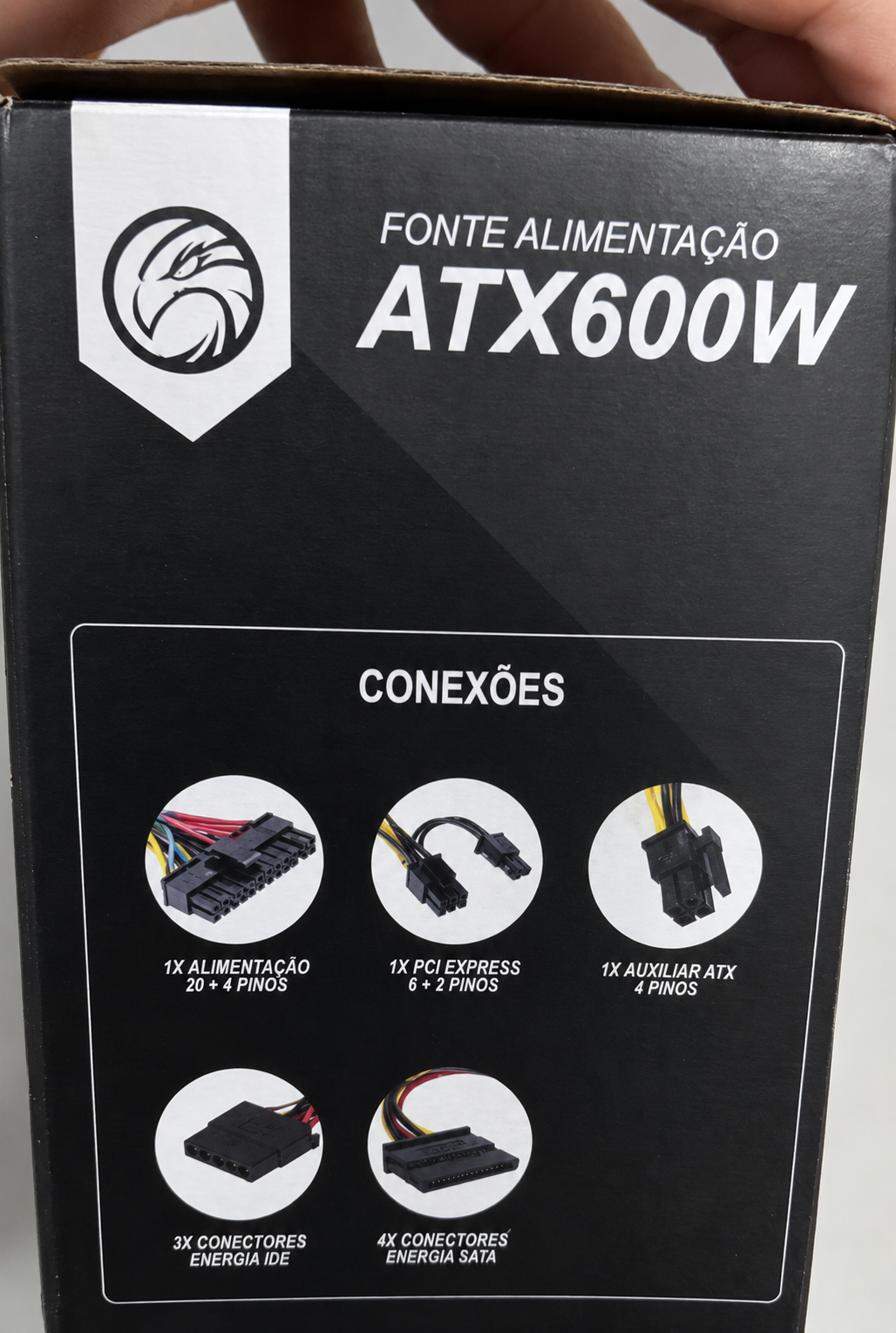 Fonte de Alimentação ATX 600W Nova – Cachoeiro